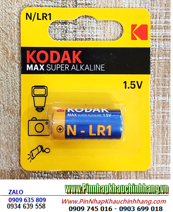 KODAK E90,LR1, SUM5, AM5; Pin N Alkaline 1.5v KODAK E90,LR1, SUM5, AM5 chính hãng /Vỉ 1viên